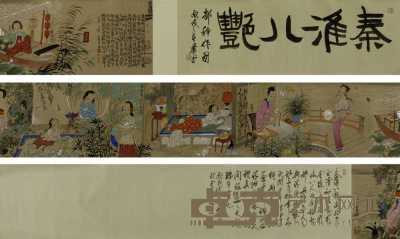 郜科 丙戌（2006年）作 秦淮八艳 手卷 34×273cm
